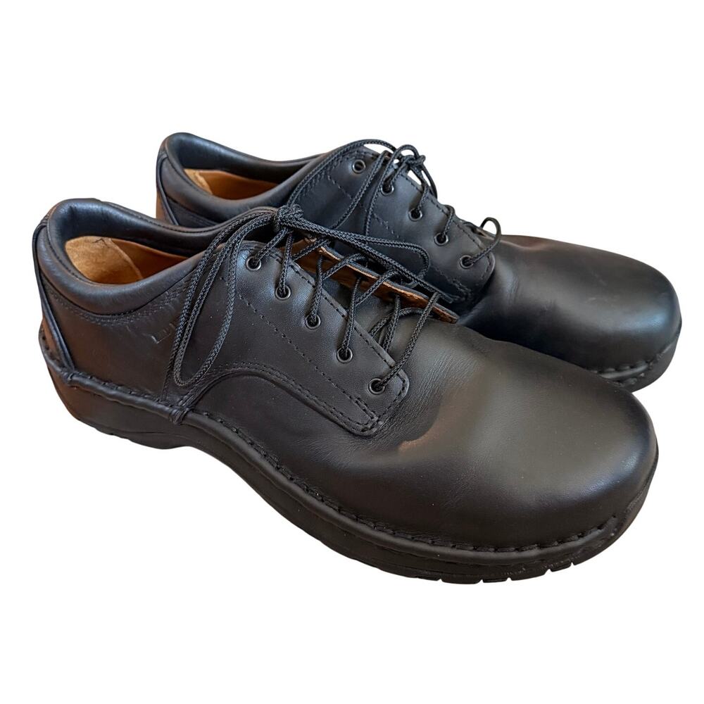 Red Wings 6703 Men's Safety Toe Oxford Black Leather Shoes SZ 10.5 Work Shoes